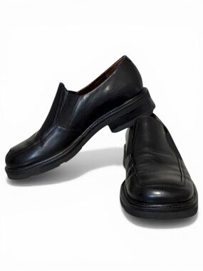 Nunn Bush NXXT Black Leather Slip On Dress Shoes Mens 9.5 M